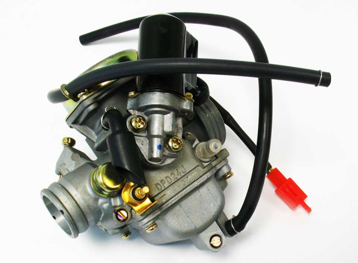 Карбюратор однокамерный поплавкового типа (DPD24J) снегоход Stels Капитан LU091241 Карбюратор однокамерный поплавкового типа (DPD24J) снегоход Stels Капитан LU091241