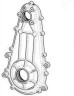 Корпус коробки передач снегоход Stels Stavr LU093499 Корпус коробки передач снегоход Stels Stavr LU093499
