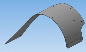 Защита кожуха вариатора снегохода Stels Ataman 600см3 JU115860