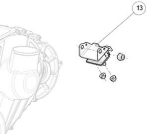 Опора ДВС задняя, металлорезина EP-00012323 Опора ДВС задняя, металлорезина EP-00012323