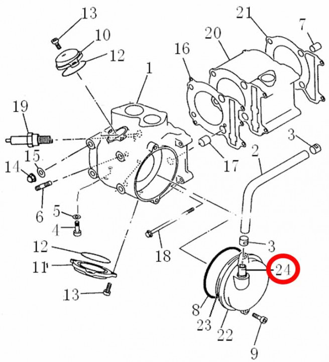 Штуцер сапуна, сталь Stels ATV 300B 2.1.01.3030 LU018899 Штуцер сапуна, сталь Stels ATV 300B 2.1.01.3030 LU018899