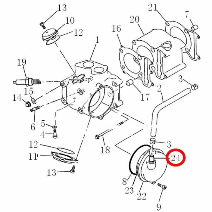 Штуцер сапуна, сталь Stels ATV 300B 2.1.01.3030 LU018899