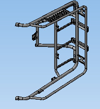 Бампер задний Stels Guepard A800GK-28040100 черный JU130516 JU129054