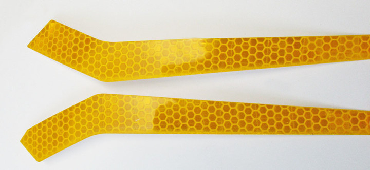 Наклейки из ПВХ самоклеющиеся световозвращающие (щиток корпуса лев./прав.верхние), желтые снегоход Stels VITYAS LU094742 Наклейки из ПВХ самоклеющиеся световозвращающие (щиток корпуса лев./прав.верхние), желтые снегоход Stels VITYAS LU094742