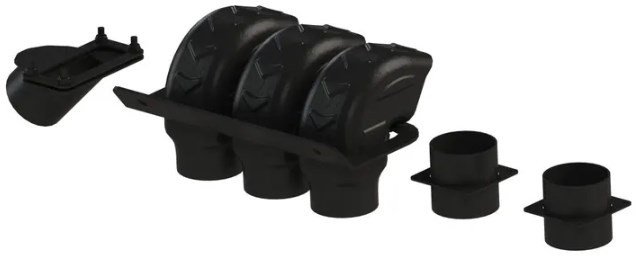 Комплект шноркелей для выноса радиатора квадроцикл Hisun Tactic 550/750 HS40MP0660