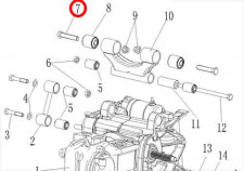 Болт крепления двигателя M12х1.25мм, сталь Stels ATV 300 B 8.1.01.0150 LU020014