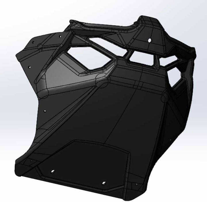 Защита радиатора Ataman SA800T-8402002 черный LU093676