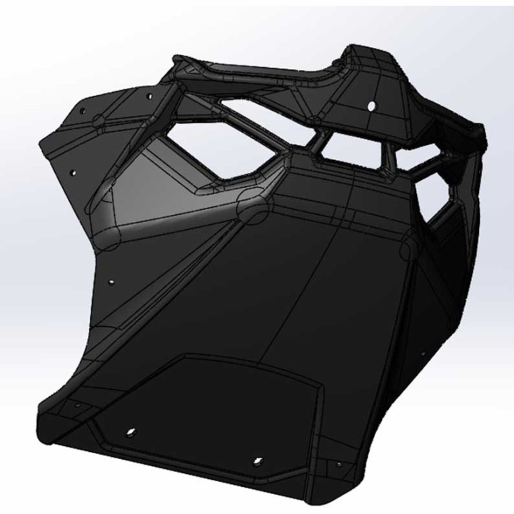 Защита радиатора Ataman SA800T-8402002 черный LU093676