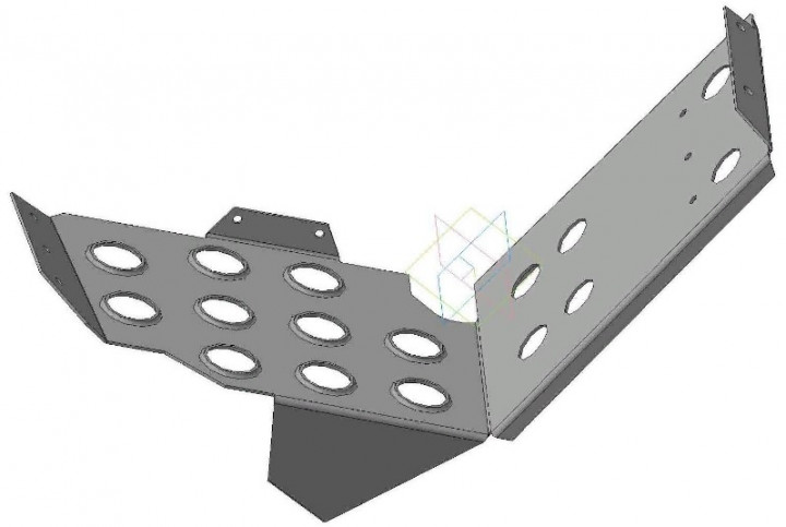 Подножка водителя снегоход Stels Viking JU048011 JU048010