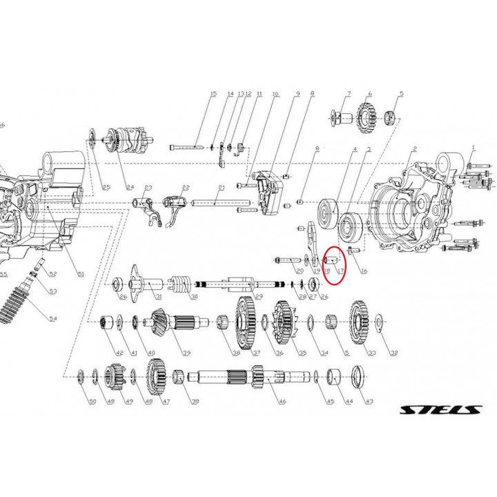 Втулка 10х14х15мм Stels Guepard сталь 9820-100-140-150 LU060238