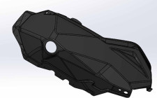 Кожух нижний левый Ataman SA800T-84020005 черный LU093680