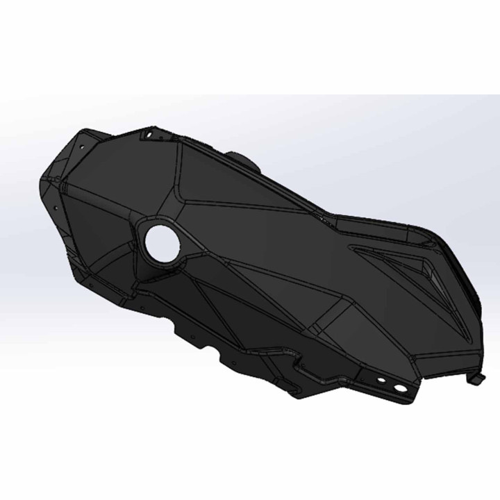 Кожух нижний левый Ataman SA800T-84020005 черный LU093680