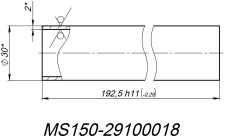 Втулка MS150-29100018, оцинк. снегоход Stels Капитан JU105181