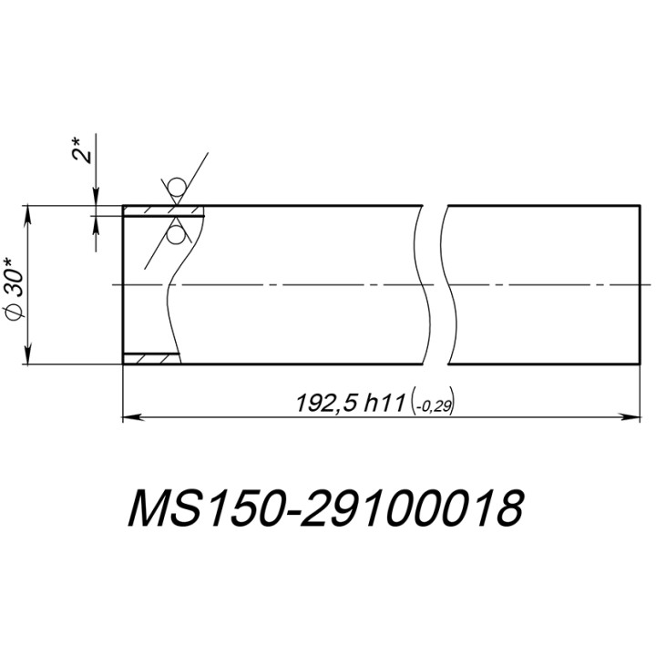 Втулка MS150-29100018, оцинк. снегоход Stels Капитан JU105181